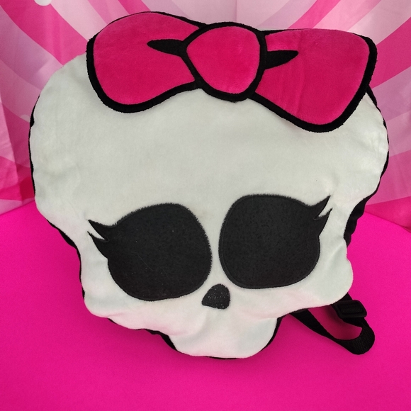 Plush Kawaii Skull Backpack - Picture 2 of 6